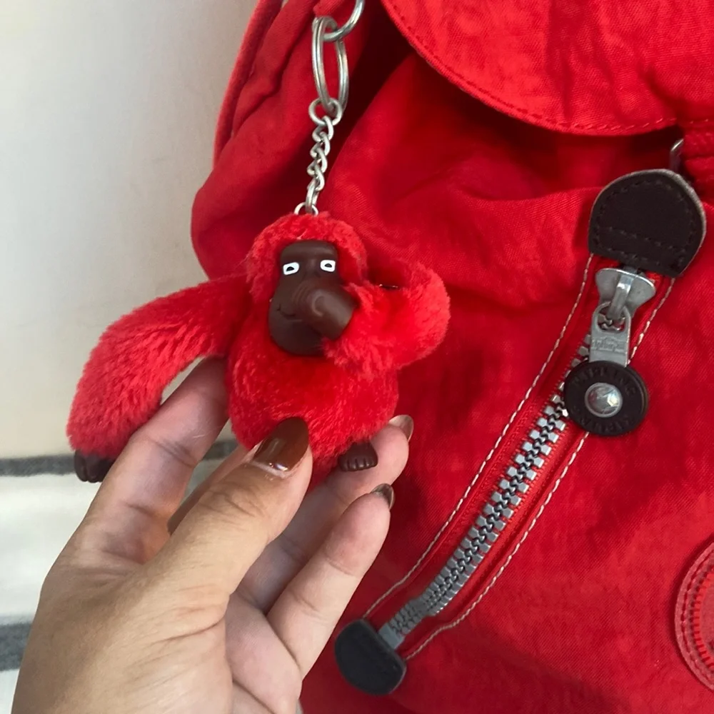 Kipling Red Backpack - Picture 3 of 8